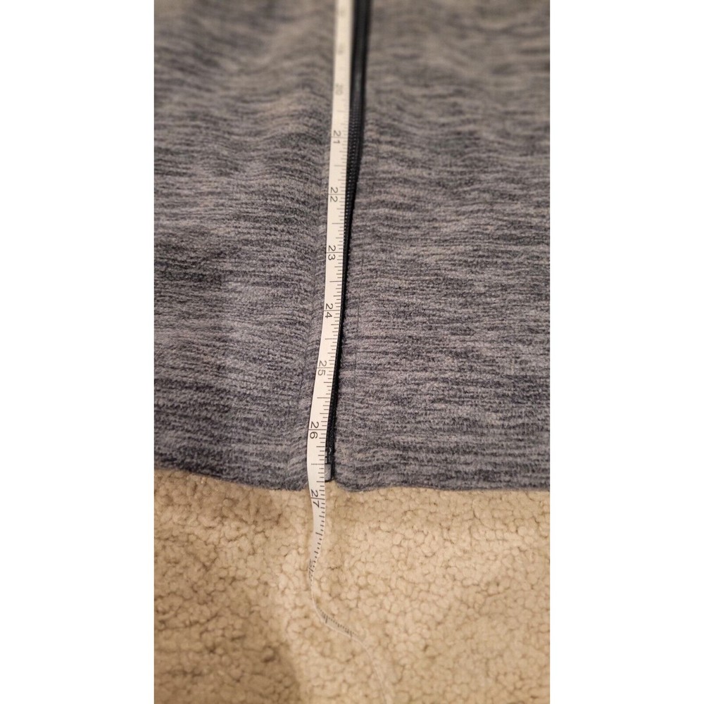 Rustic Ridge FLEECE Hooded Zip Up Jacket In Heather Grey-Women's Medium - Picture 11 of 11